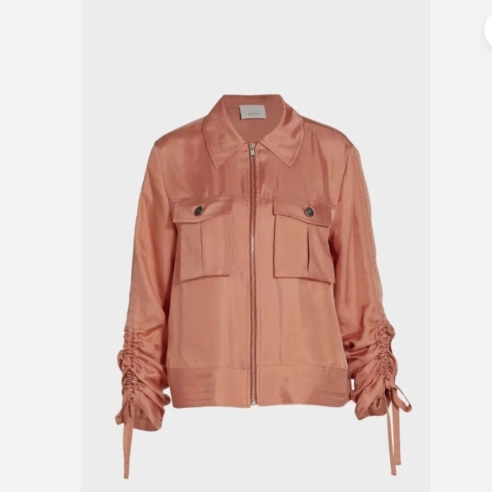 Cinq à Sept Dale Cupro Jacket – Apricot – Size 4 – NWOT - Picture 7 of 10
